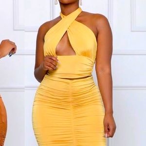 Sunshine halter and skirt set